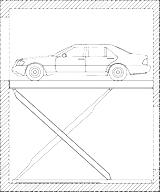 variante 4 auto in schacht mehrere ebenen