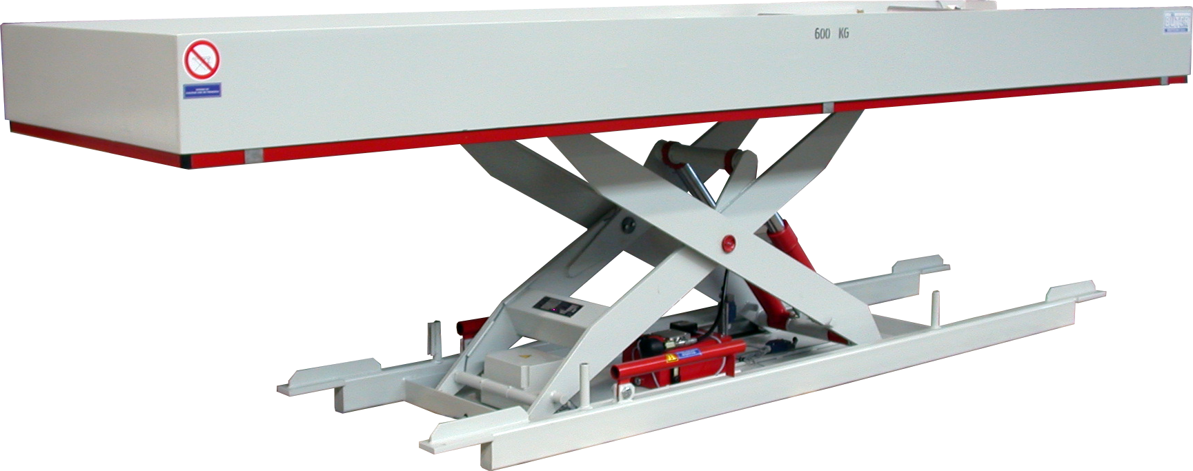 Figure Stationary work platform raised